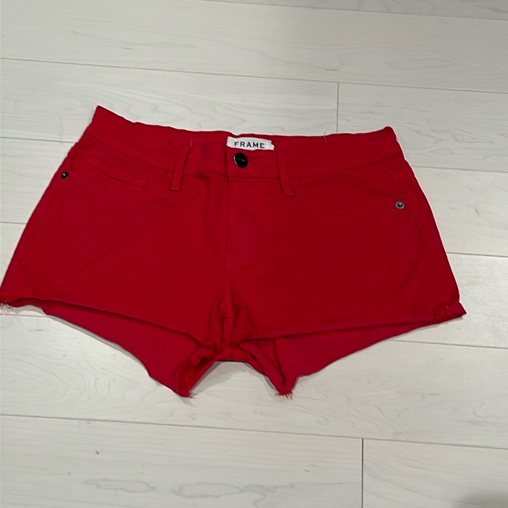 Frame red Le Cutoff shorts- size 25